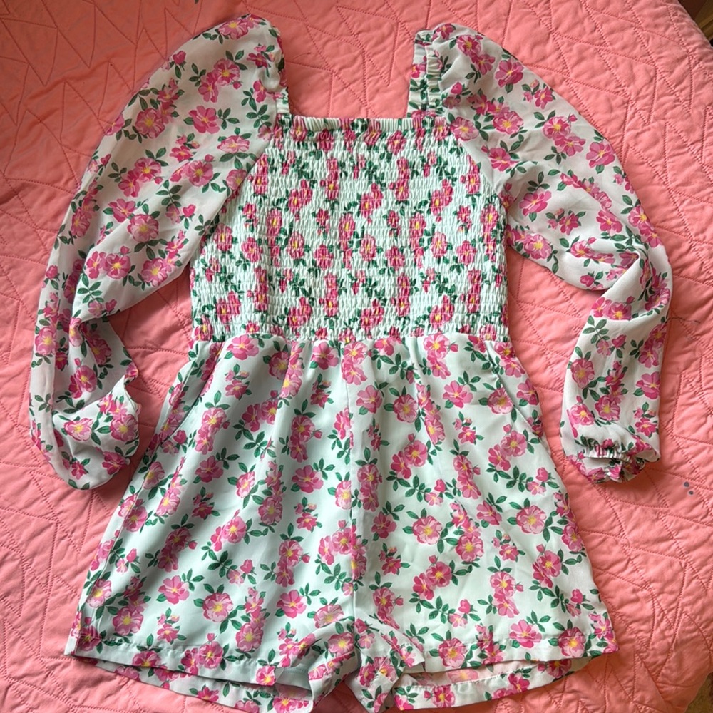 Floral Kids Romper